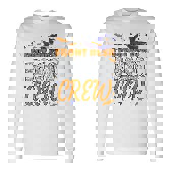 Front Desk Boo Crew Halloween Receptionist Matching Long Sleeve T-Shirt | Mazezy