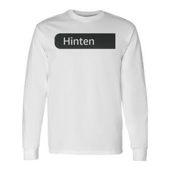 Für Die Person Hinter Mir Bist Du Unglaublich Wunderschönes Herz Liebe Langarmshirts - Geschenkecke