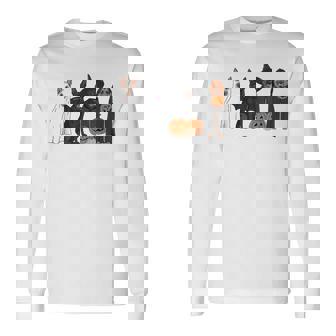 German Shepherd Dogs Lovers Ghost Witch Halloween Spooky Long Sleeve T-Shirt - Thegiftio