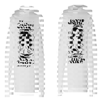 Ghosting Pendejos Mexican Ghost Halloween On Back Long Sleeve T-Shirt - Seseable