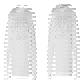 Gunpa Ressemble À Un Grand-Père Normal Mais Plus Amusant Et Possède Des Armes Manche Longue T-shirt à manches longues - Cadeauxyz