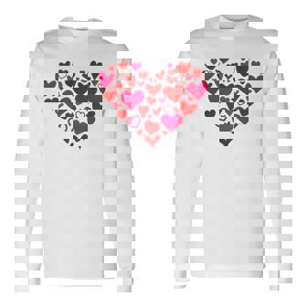 Heart Of Hearts Red Hearts Valentine's Day Long Sleeve T-Shirt - Thegiftio UK