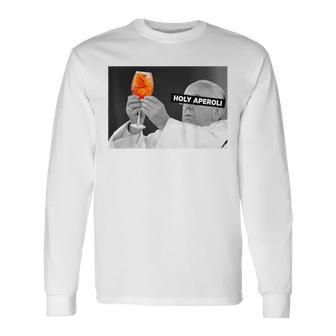 Holy Aperoli X Pope Drip X Francis Spritz Club Langarmshirts - Geschenkecke