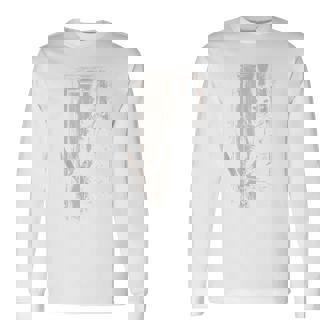 Horror Scary Creepy Bunny Mask Man Rabbit Alt Goth Slasher Long Sleeve T-Shirt - Seseable