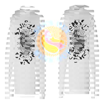 Hot Dog Adult Pun Sun's Out Buns Out Long Sleeve T-Shirt - Monsterry