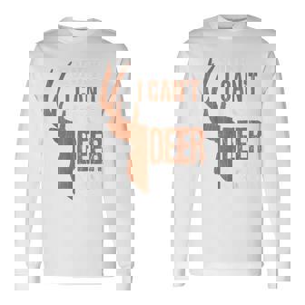 Hunting Dad Sorry I Cant Its Deer Season Hunter Long Sleeve T-Shirt - Thegiftio UK