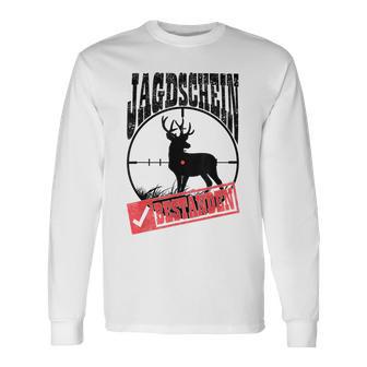 Hunting Schein Bestanden Hunter Deer Hunting Hunter Testing Langarmshirts - Geschenkecke