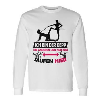 Ich Bin Der Depp Jga Poltern Team Groom Pink Langarmshirts - Geschenkecke