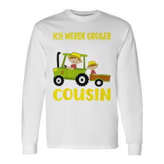 Ich Werde Großer Cousin Bauer Bald Großer Cousin German Langarmshirts - Geschenkecke