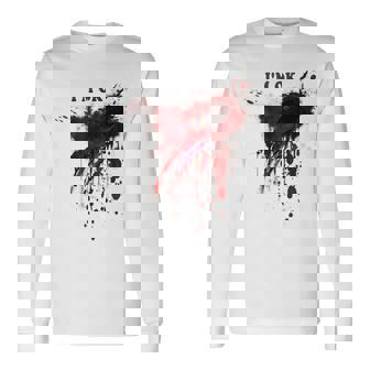 I'm Ok Bloody Blood Splatter Blood Stained Halloween Long Sleeve T-Shirt - Thegiftio UK