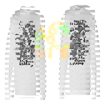 It's My 6Th Birthday Zoo Theme Birthday Safari Jungle Animal Long Sleeve T-Shirt - Monsterry