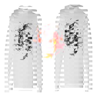 Koi Acquerello Pittura Koi T Carpa Pesce Colorato Kois Maglietta a maniche lunghe - Novitaregali