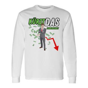 Kürzt Das Lehrergehalt Spruch Lustig Langarmshirts - Geschenkecke