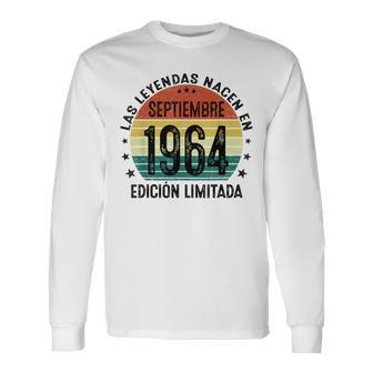 Las Leyendas Nacen Septiembre 1964 60 Años Fabricado En 1964 Camiseta de manga larga - Regaloses