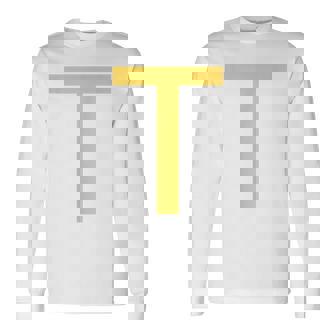 Lettera T Chipmunk Color Matching Costume Maglietta a maniche lunghe - Novitaregali