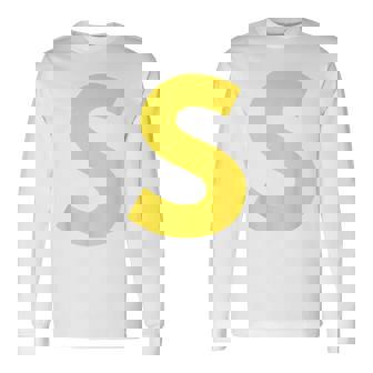 Letter S Matching Halloween Costume Long Sleeve T-Shirt - Thegiftio UK