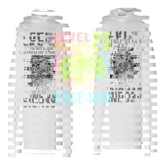 Level 25 Unlocked Compleanno 25 Anni Regalo 25 Anni Ragazzo Maglia A Manica Maglietta a maniche lunghe - Novitaregali