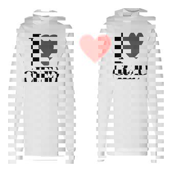 I Love Creed Heart Family Lover First Name Creed Creed Long Sleeve T-Shirt - Thegiftio UK