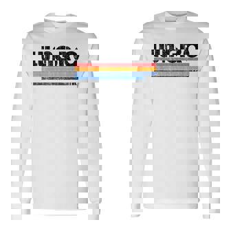 Lungro Italie Rétro 70S 80S Style T-shirt à manches longues - Cadeauxyz