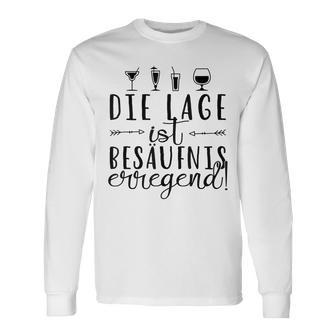 Mallorca Die Lage Ist Besaffniserregend Sauf Party Outfit S Langarmshirts - Geschenkecke