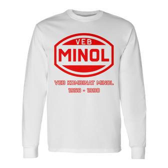 Minol -Ebolkseigener Betrieb Minol Yellow Langarmshirts - Geschenkecke