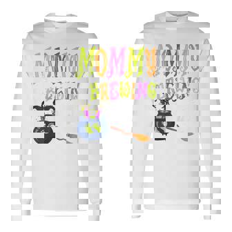 Mommy Of Brewing Baby Matching Family Halloween Baby Shower Long Sleeve T-Shirt - Thegiftio