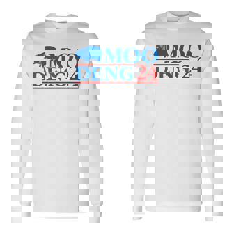 Moo Deng '24 Hippo Moo Deng Zoo Hippopotamus Animal Long Sleeve T-Shirt - Monsterry