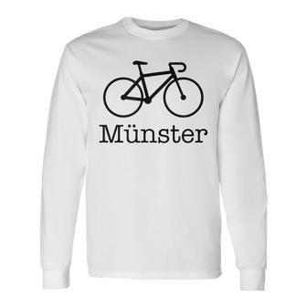 Münster Leeze Bicycle Münsterland Principalmarkt Gray S Langarmshirts - Geschenkecke