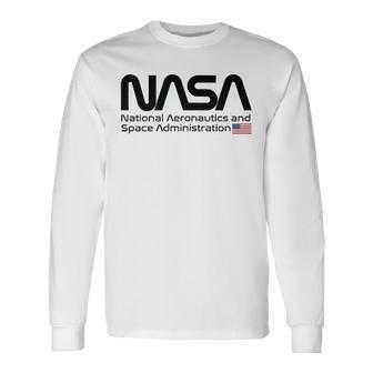 Nasa National Aeronautics And Space Administration Usa Langarmshirts - Geschenkecke