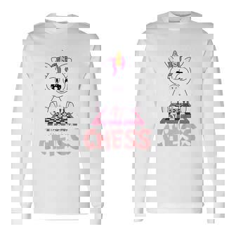 Niños Camisa Niña Unicornio Ajedrez Solo Una Chica Que Ama El Camiseta de manga larga - Regaloses