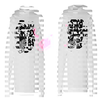 No You Hang Up First Spooky Halloween Horror For Costume Long Sleeve T-Shirt - Thegiftio UK