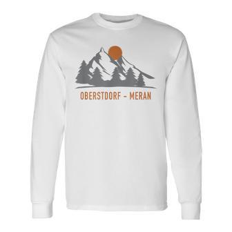 Oberstdorf Meran Fernwanderweg E5 Alpenüberquerung Langarmshirts - Geschenkecke