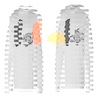 Polonia Pierogi Y Kielbasa Comida Kielbasa Y Pierogi Camiseta de manga larga - Regaloses