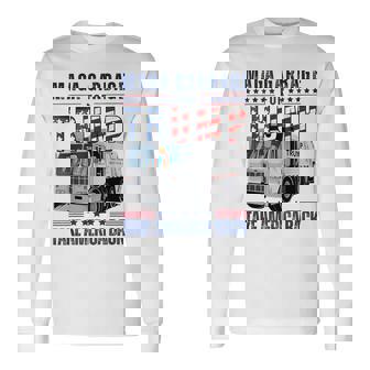 Proud Maga Garbage Trump Supporter Trump Garbage Truck Long Sleeve T-Shirt | Mazezy