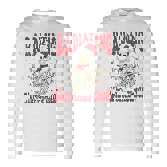 Radiology Christmas Santa Skeleton Xray Technician Rad Tech Long Sleeve T-Shirt | Seseable CA
