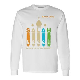 Salah Prayer Islamic Muslim Long Sleeve T-Shirt - Monsterry DE
