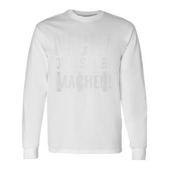 Sanitary Nicht Quatschen Machen Langarmshirts - Seseable