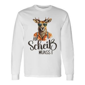 An Scheiß Muass I Trachten Grantler Oktoberfest Langarmshirts - Geschenkecke