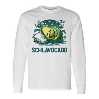 Schlavocado Avocado Pyjama Nachthemd Schlafanzug Langarmshirts - Geschenkecke