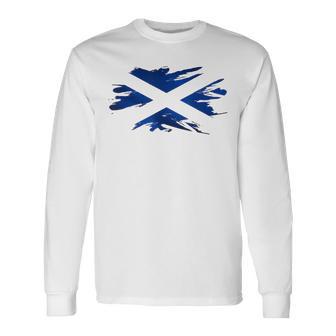 Scotland Scotland Flag Scotland S Langarmshirts - Seseable