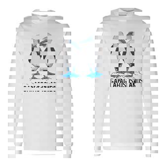 Seabirds Blue-Footed Booby Bird Galapagos Long Sleeve T-Shirt - Thegiftio