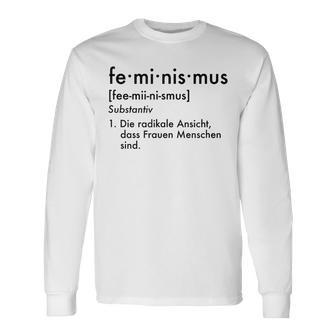 Sexism Gender Feminist Feminism Definition Langarmshirts - Geschenkecke