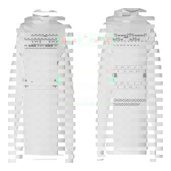 Sorry Santa Friends Bad Influence Ugly Christmas Sweater Long Sleeve T-Shirt - Seseable
