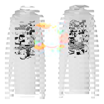 Sushi Anime Cat Sushi Lover Long Sleeve T-Shirt - Thegiftio