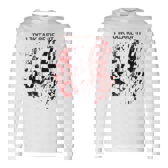 I Took Care Of It Bloody Blood Stained Horror Graphic Long Sleeve T-Shirt - Thegiftio UK