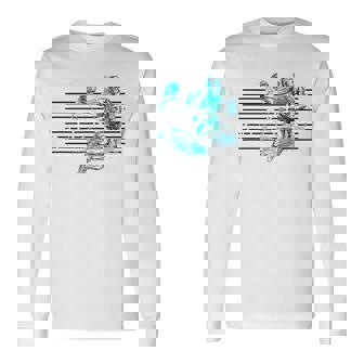 Trendy Buckets Basketball Dunk Paint Splatter Long Sleeve T-Shirt - Monsterry