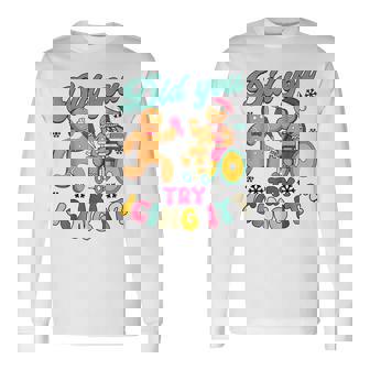 Did You Try Icing It Christmas Physical Therapy Gingerbread Long Sleeve T-Shirt - Seseable