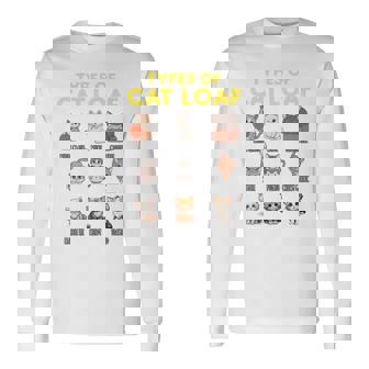 Types Of Cat Loaf Cute Kitten Kawaii Cats Cat Lover Long Sleeve T-Shirt - Monsterry