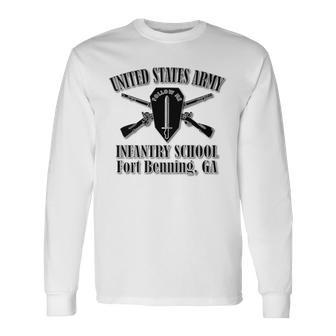 US Army Infantry School Back Long Sleeve T-Shirt - Monsterry CA