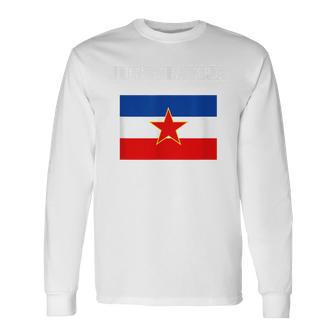 Vintage Eks Yugoslavia Yugoslavia Flag Ex Langarmshirts - Geschenkecke